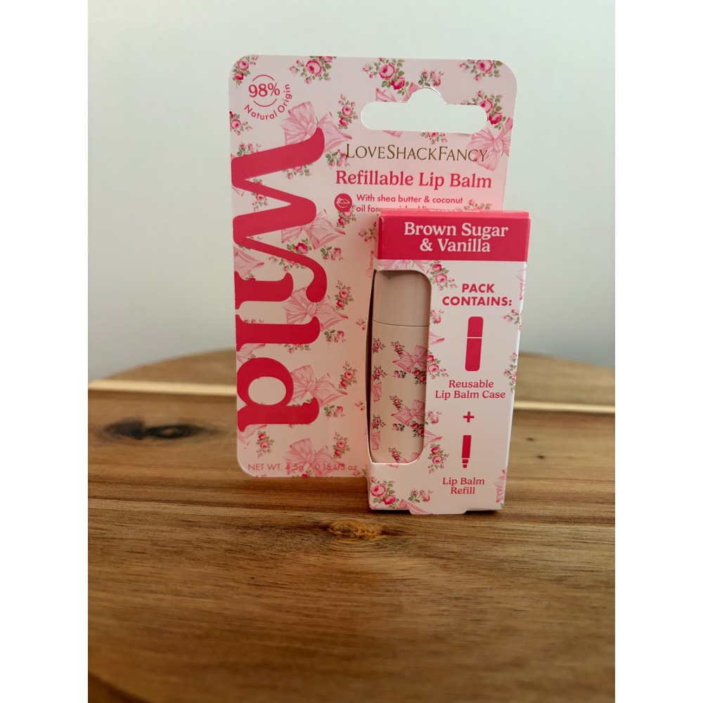 Wild Loveshackfancy X Target Brown Sugar & Vanilla Refillable Lip Balm NEW